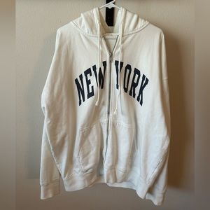 New York Oversized Full-Zip Hoodie
